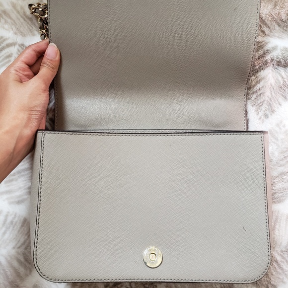 Tory Burch Robinson Adjustable Purse French Grey - Picture 4 of 8